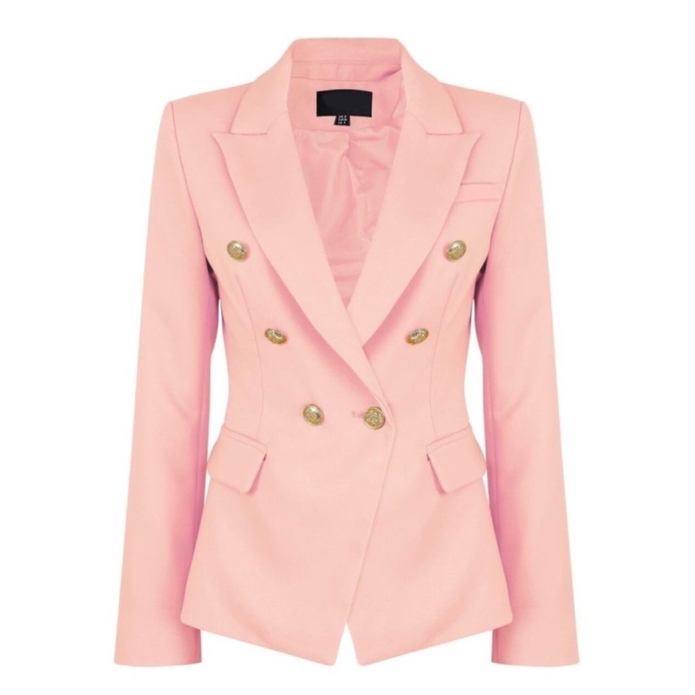 Choklate Paris Pale Pink Double Breasted Blazer - M